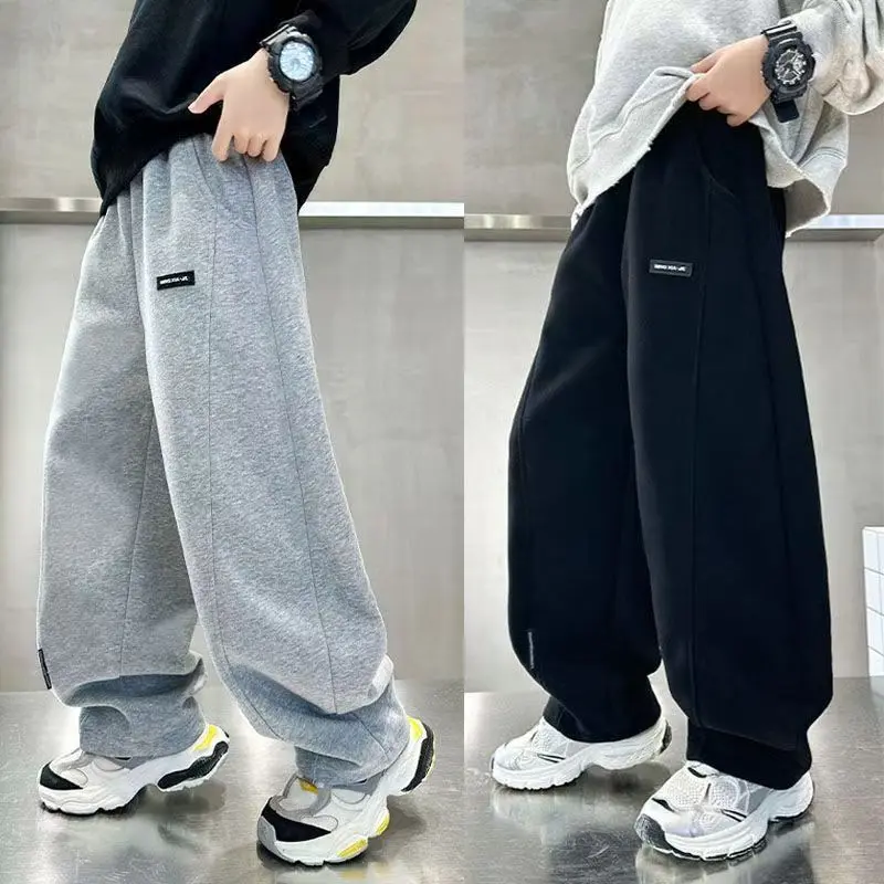 Jungen Freizeithose gerader Schnitt, Frühling und Herbst, mittlere bis große Kinder