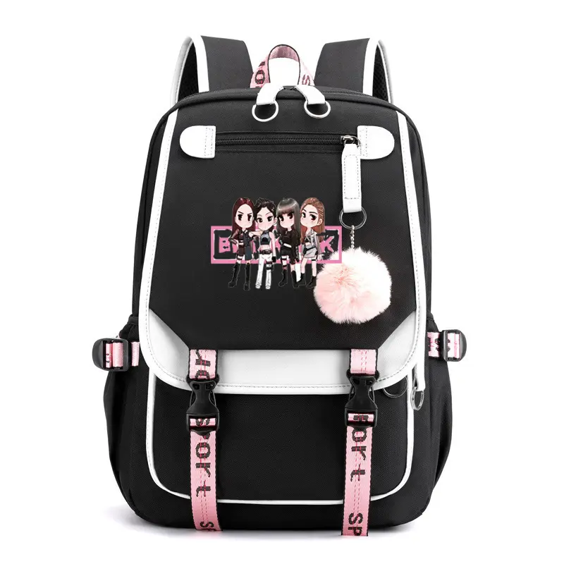 BLACKPINK Inspired Starry Sky Backpack with USB Port, Korean Version