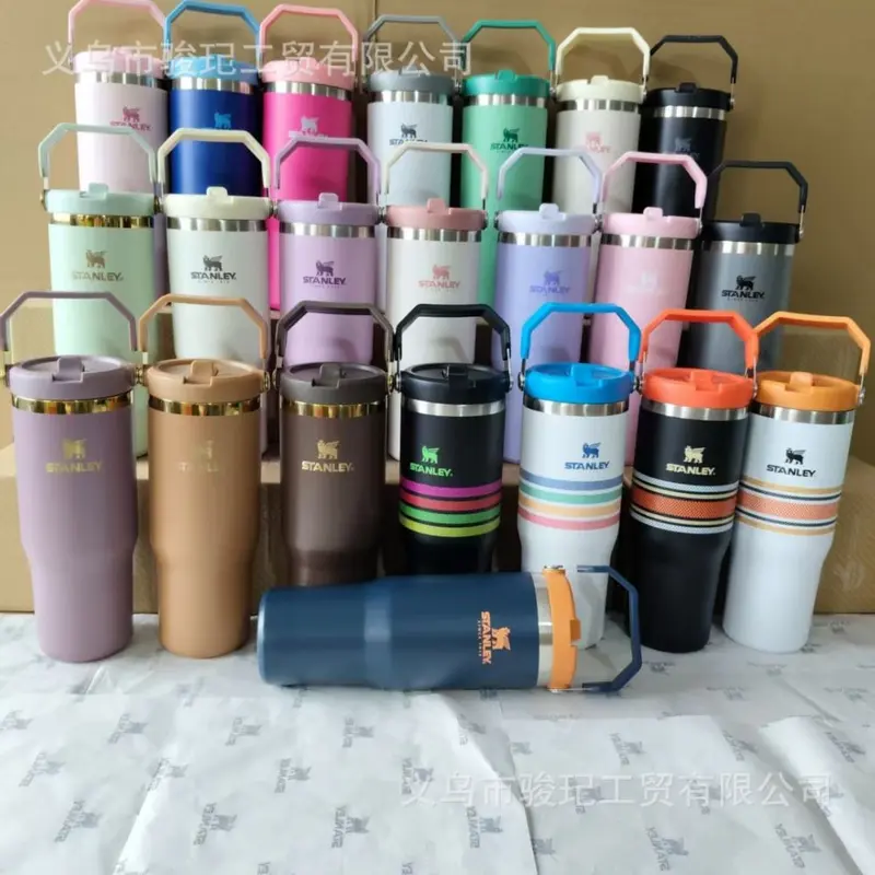 Stanley 30 oz paslanmaz çelik termos bardak, pipetli, sızdırmaz