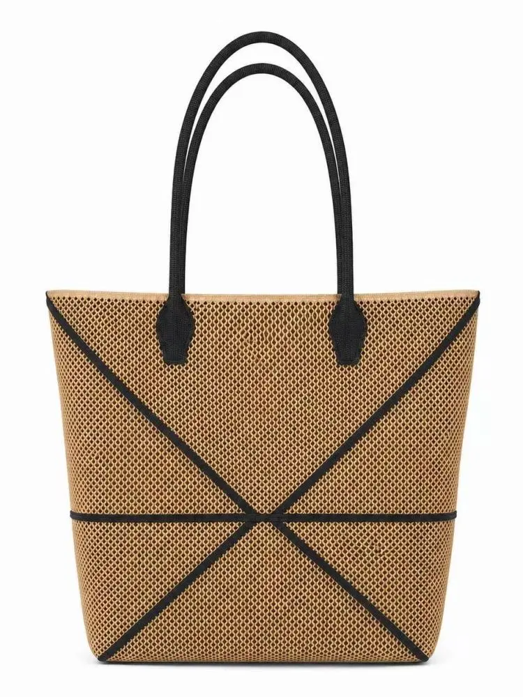 Foldable Lightweight Mesh Tote Bag for Women, Large Capacity