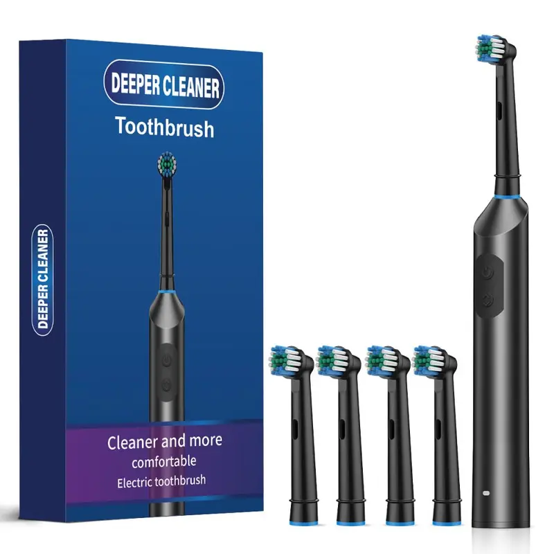 Electric Toothbrush, USB Rechargeable, Waterproof, Soft Bristle