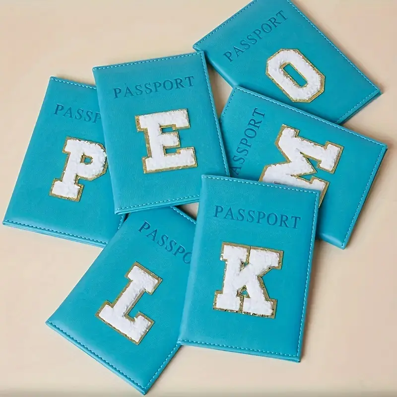 Passatui Leder Reise-Ausweishülle mit Buchstabenmuster