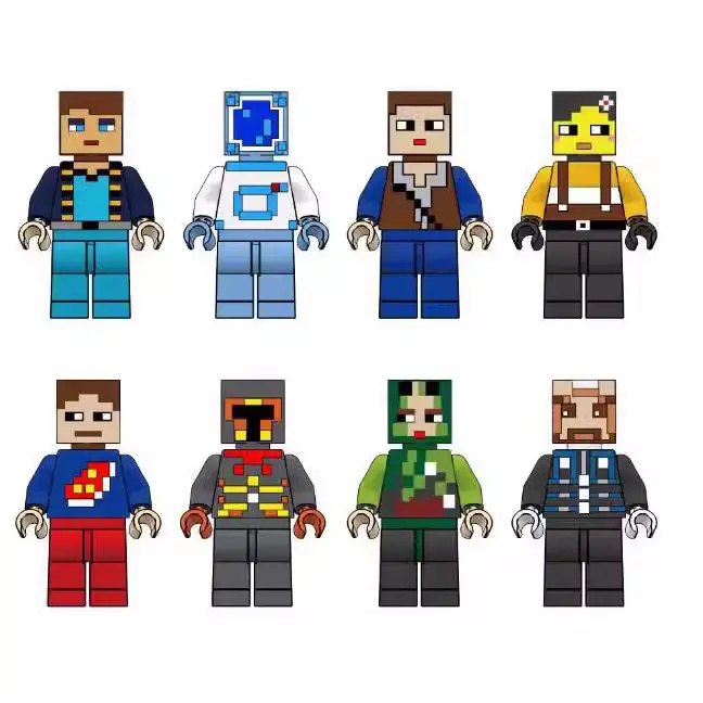 Küçük Parçalı Yapı Blokları, Figür Minifigür Yapı Oyuncağı