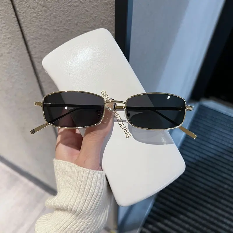 Retro Small Square Frame Sunglasses, Unisex, Polarized, for Driving