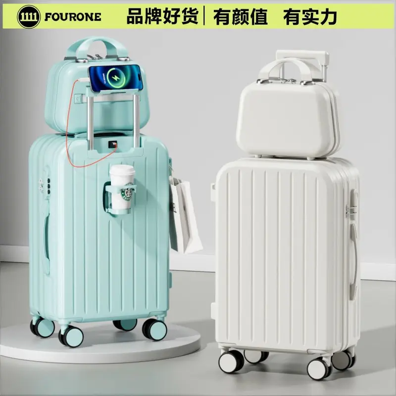 Rolling suitcase, password lock, large capacity, durable travel