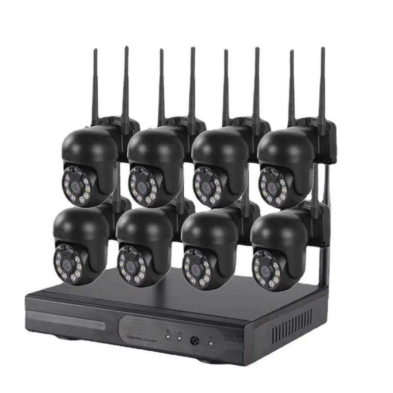3 milyon kablosuz WiFi dome kamera izleme seti NVR monitör 4 yollu 8 yollu monitör dış mekan dome kamera