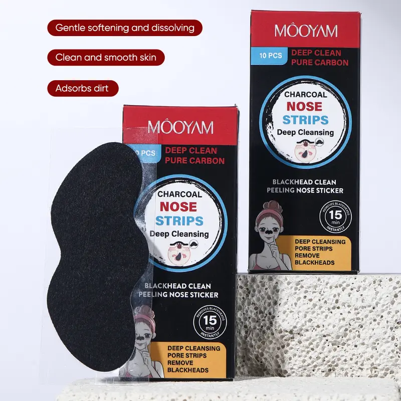 Bamboo Charcoal Blackhead Removing Nose Strips