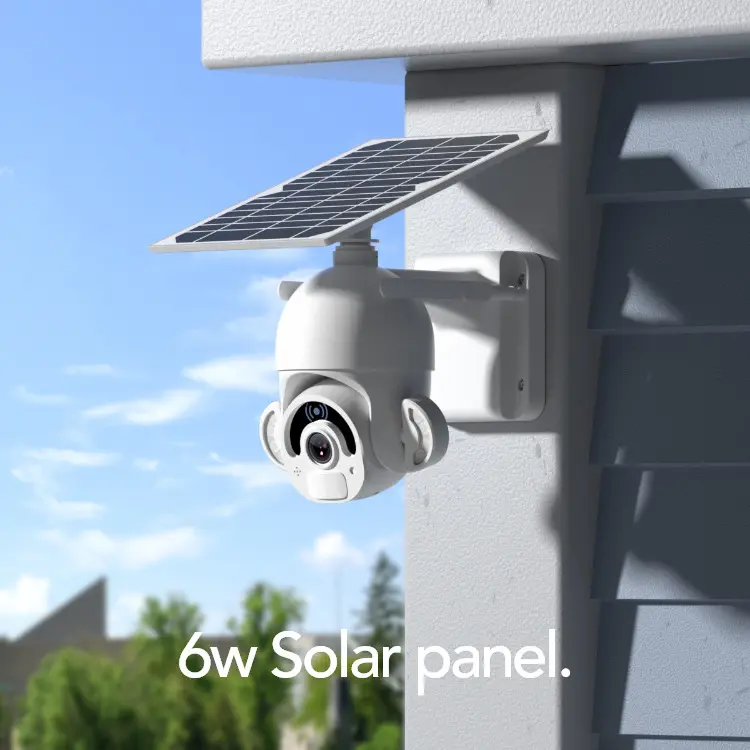 4MP Tuya smart wireless security camera, 4G/WiFi and solar powered