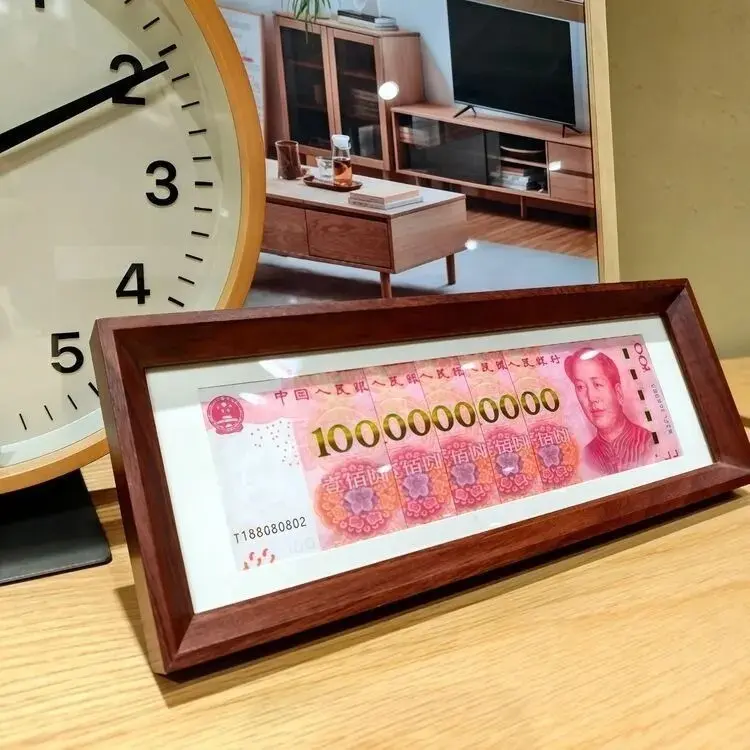Six-Opening Tabletop Banknote Display Frame, Collector's Gift