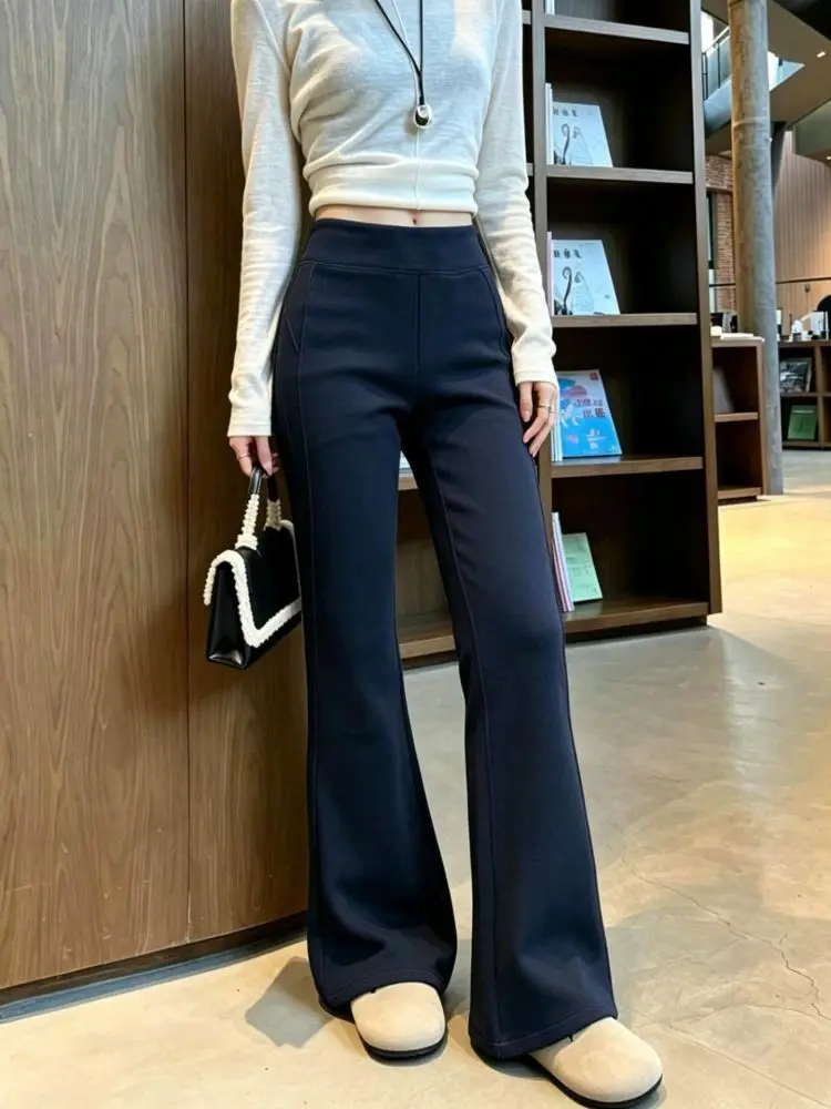 Women's 2026 American-Style High-Waist Micro Flare Pants, High Stretch