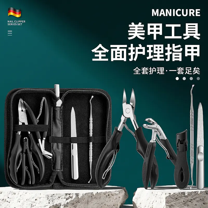 Nagelpflege-Set 5-teilig mit Reißverschluss-Tasche