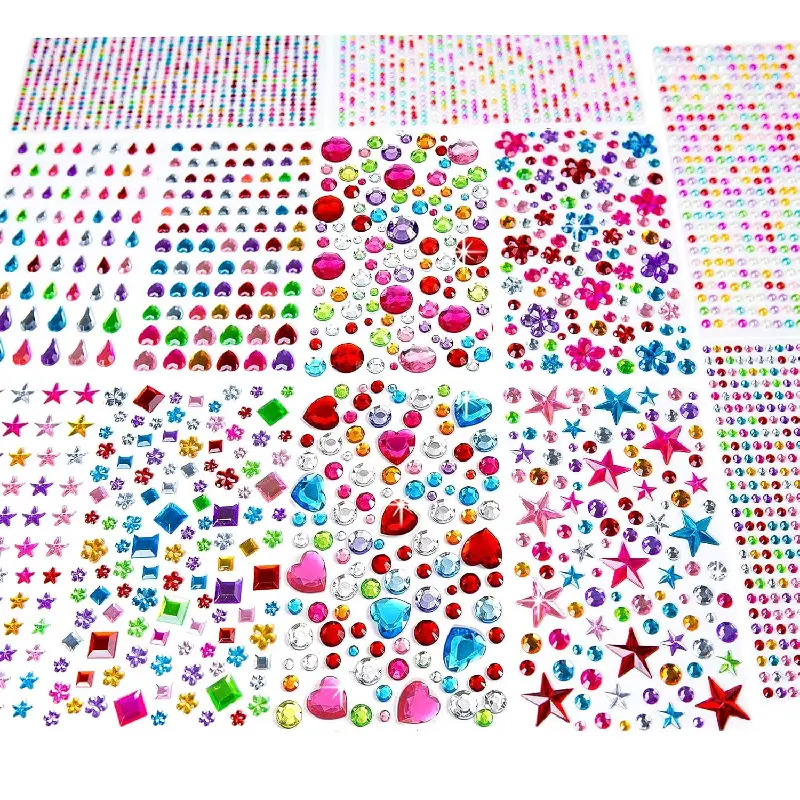 Kinder-Strass-Sticker aus Acryl mit Selbstklebefläche