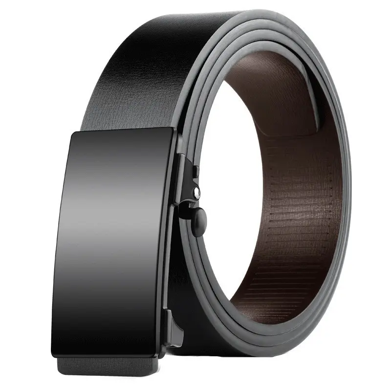 Wholesale manufacturer men's alloy automatic buckle belt work belt men's comfortable belt genuine leather pants belt