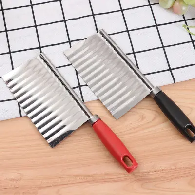 Wave potato cutter, stainless steel fry knife