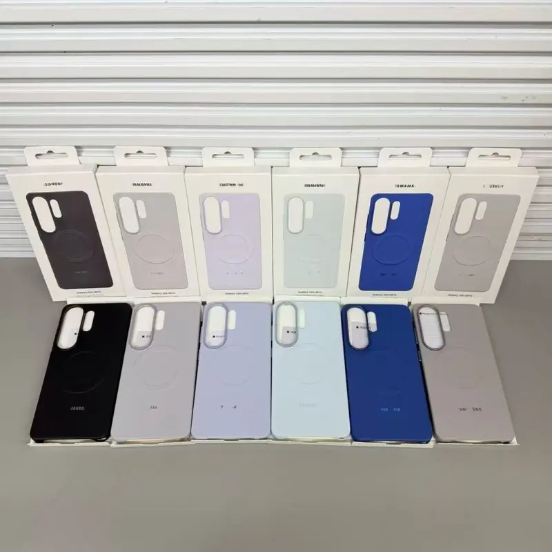 Samsung S26 Ultra Hülle, flüssiges Silikon, magnetisch, Vollfarbe