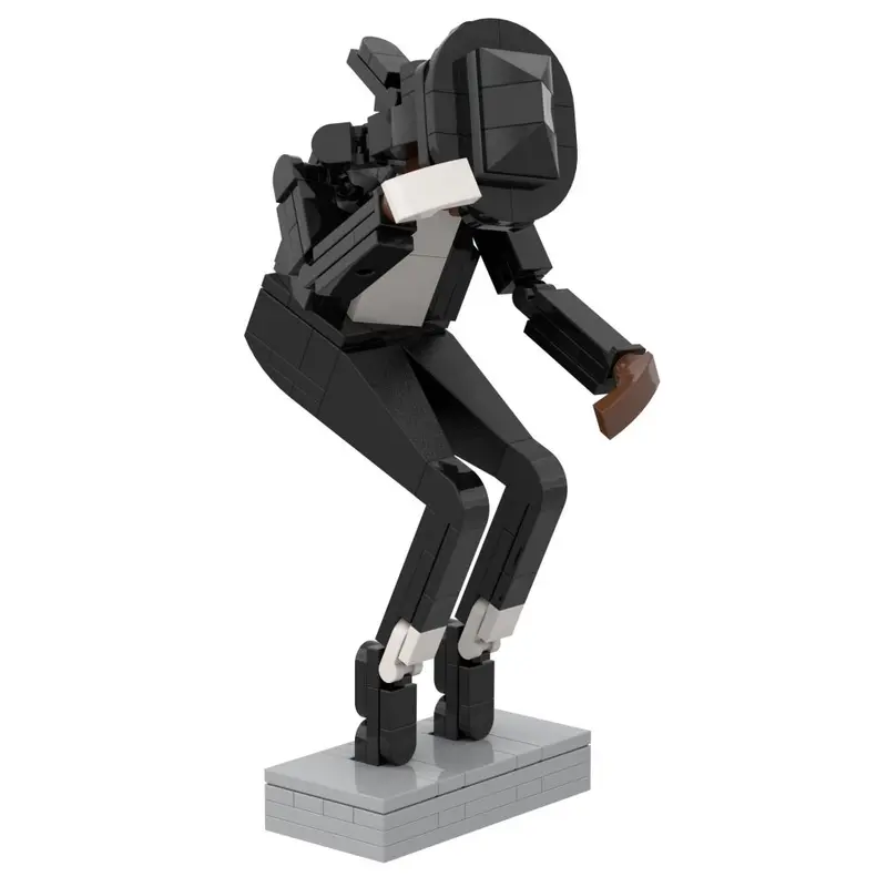 Michael MJ MOC Ornament Model, LEGO Small Particle Compatible Building Set