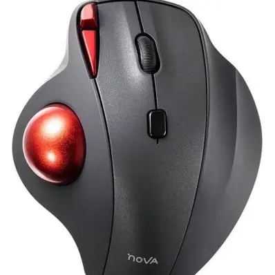 SANWA SUPPLY Nova Ergonomic Trackball Mouse GMATB167