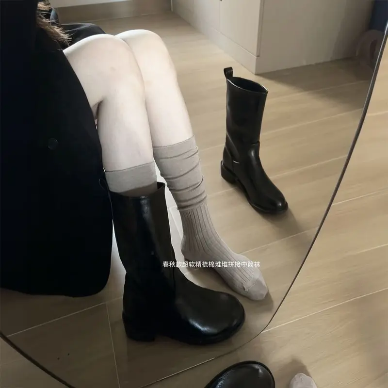 Women's Summer Thin Long Calf Socks, Boot Compatible