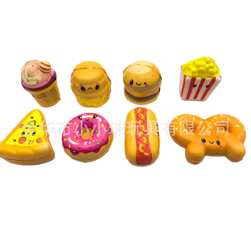 PU Squeeze Toy, Slow Rebound, Stress Relief Set of 8