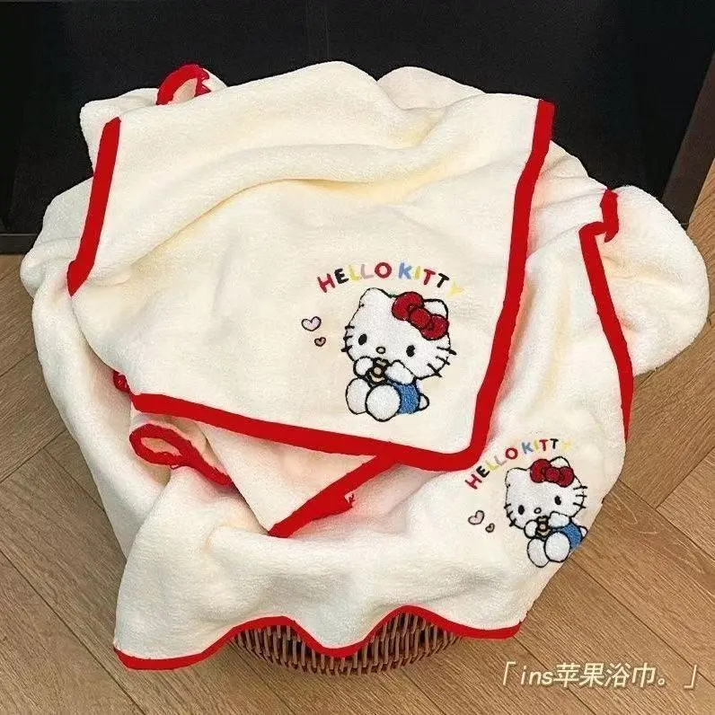 2026新款毛巾浴巾套装速干吸水不掉毛家用珊瑚绒可爱卡通三件套