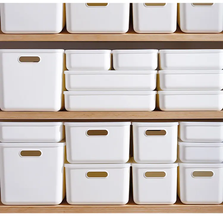 Desktop-Aufbewahrungsbox, Badezimmer-Küchen-Aufbewahrungskorb, Kunststoff-Snack- und Aufbewahrungsbox für verschiedene Gegenstände, Internet-berühmte Kosmetik-Aufbewahrungsbox