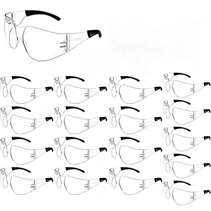 ANSI Z87.1 Certified Clear Safety Goggles, Model 117, Scratch-Resistant
