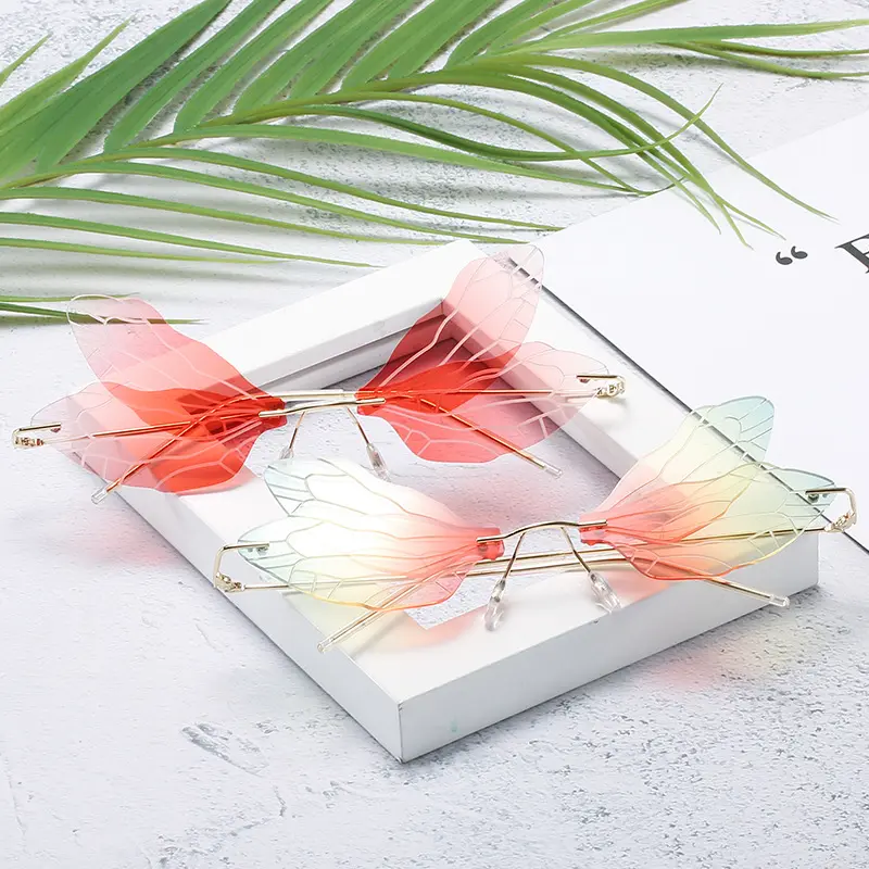 Dragonfly Frameless Gradient Women's Sunglasses