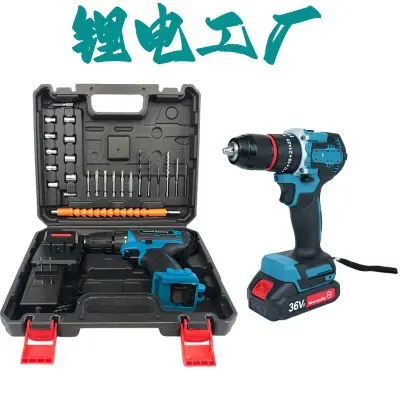 Impact drill home kit cordless lithium-ion power tools