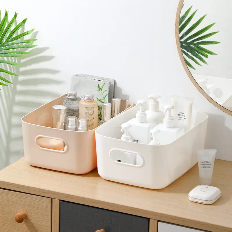 Aufbewahrungsbox Schminktisch-Organizer Aufbewahrungsbehälter Aufbewahrungskorb Kunststoff Snack Haushalt Küche Aufbewahrungsbox