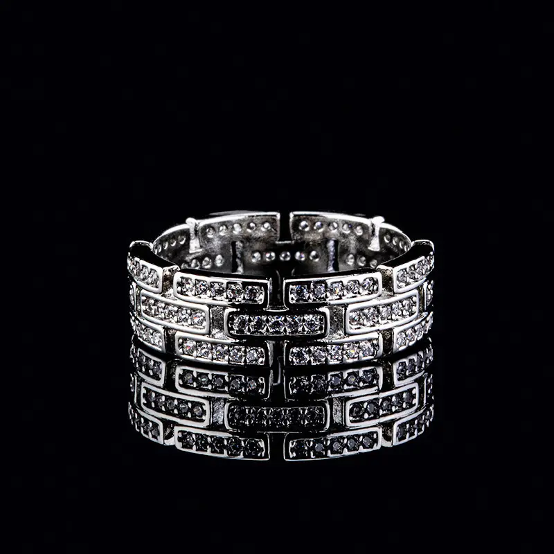 Zircon Open Ring for Women, Bright and Elegant
