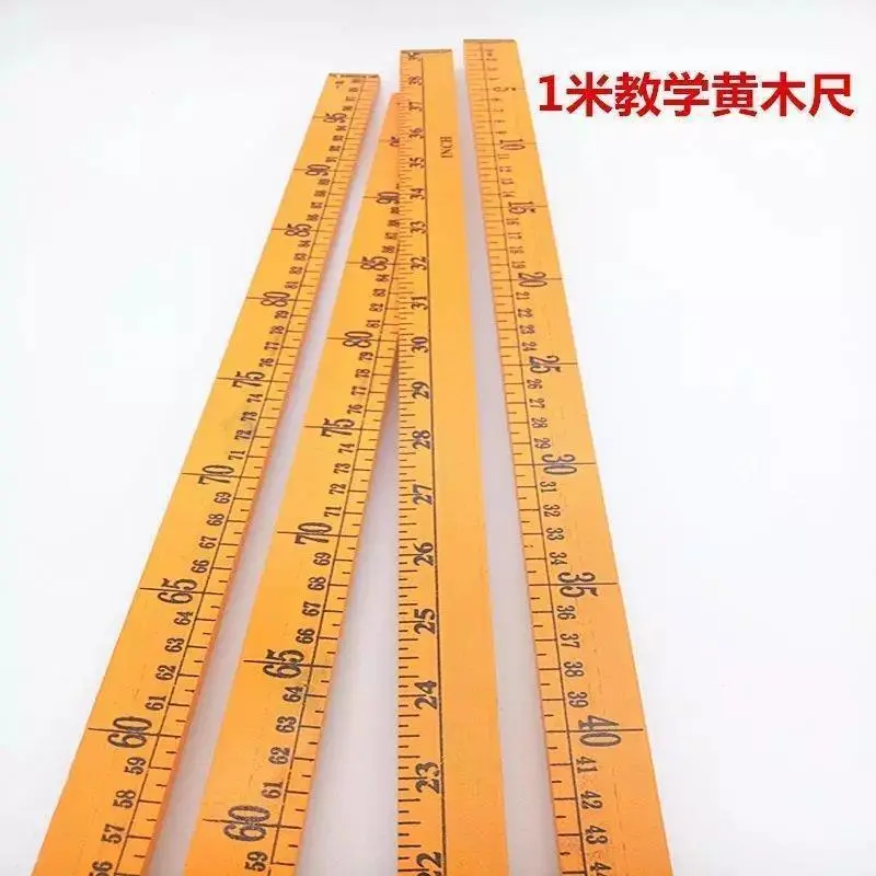 1 Metre Solid Wood Tailor's Ruler