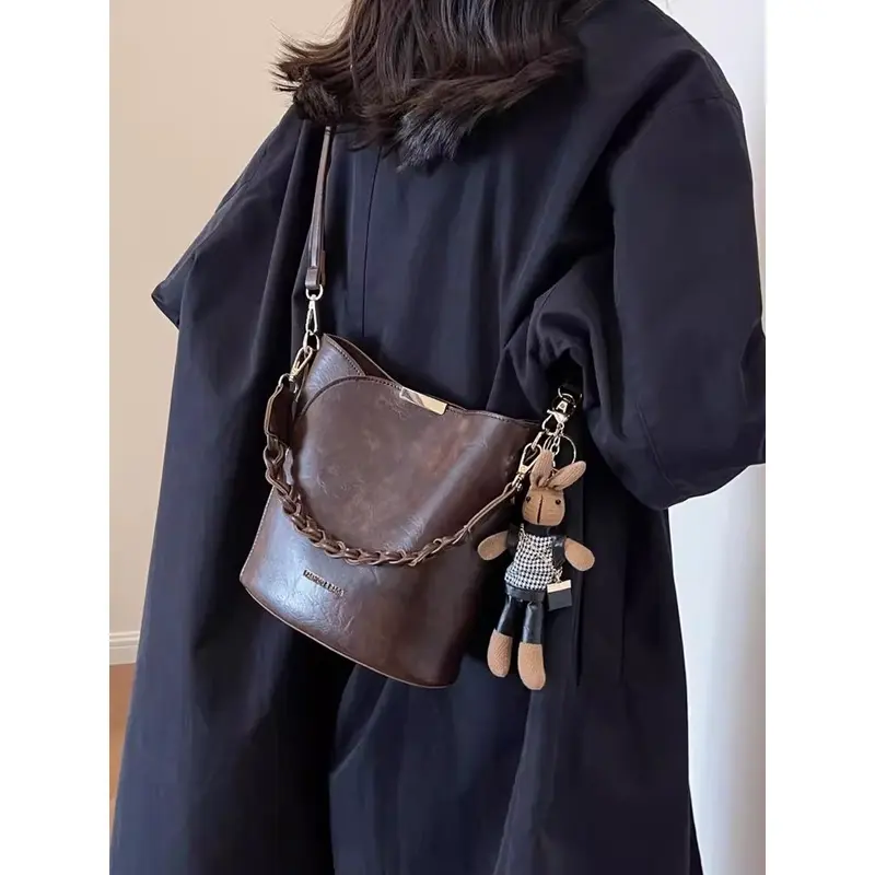 Damen-Beuteltasche im Retro-Design, Modell 2026, Umhängetasche