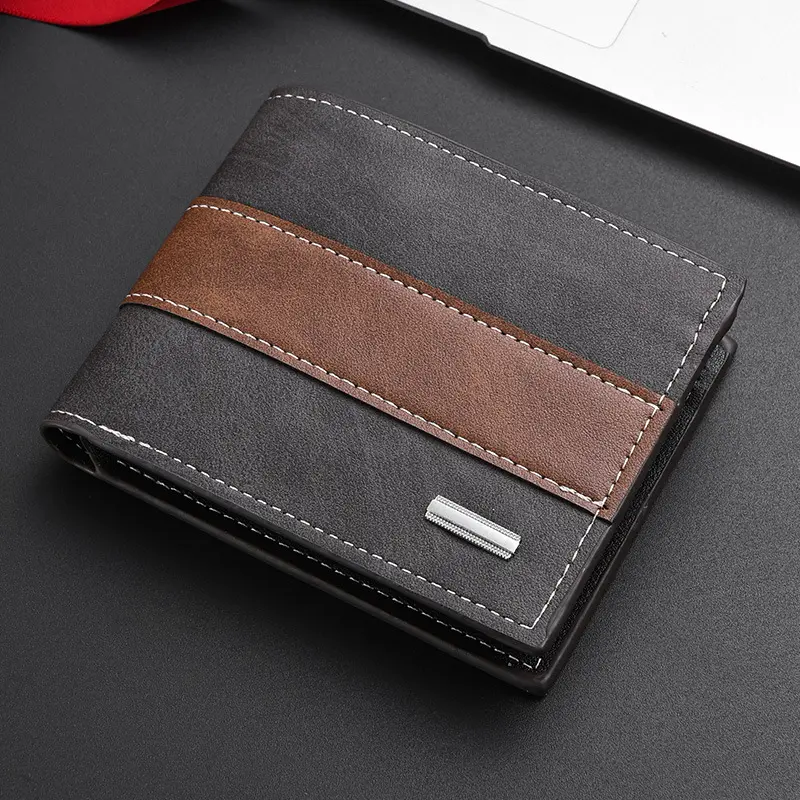 Retro Men's Short Wallet with Coin Pocket, Large Capacity
