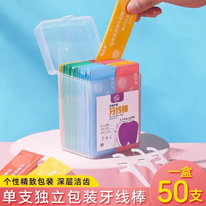 Zahnseide-Sticks, Einweg-Packung