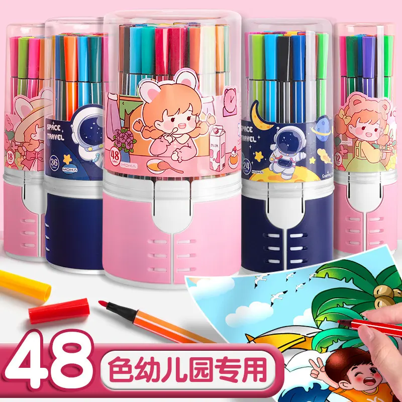 Aquarell-Marker-Set 12er und 48er waschbar