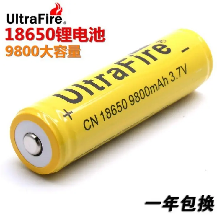UltraFire 18650 Rechargeable Lithium Battery 3.7V 9800mAh for Flashlight