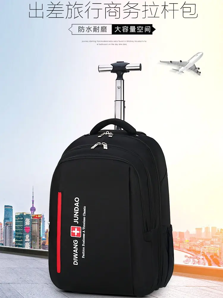 Business Travel Laptop Backpack and Trolley Suitcase