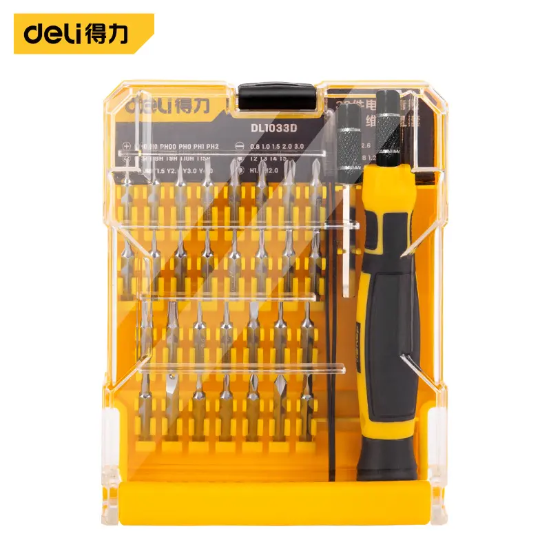 Deli DL1033D hassas tornavida seti