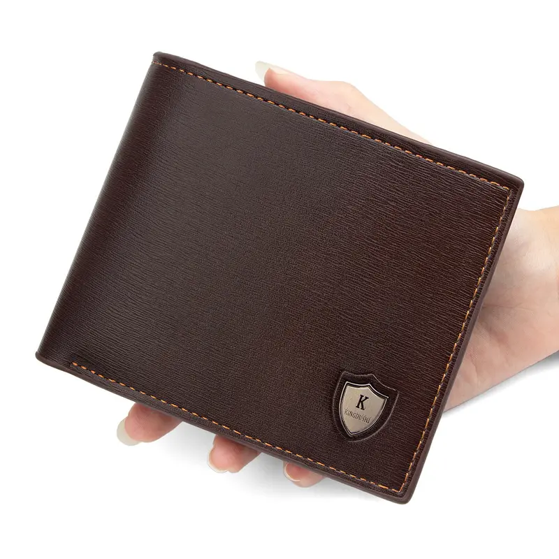 Men's Short Wallet with Zipper Coin Pocket, Premium Look