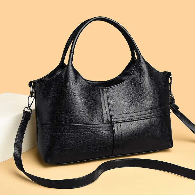 Soft Leather Women's Handbag, Lightweight Large Capacity Crossbody