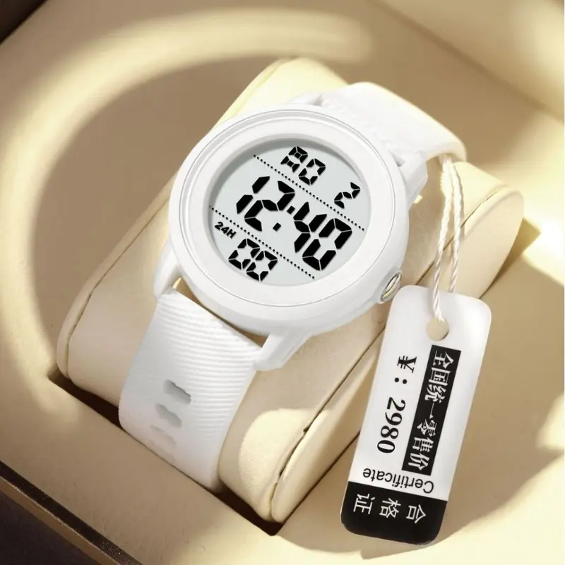 Men's electronic sports watch, waterproof, drop-resistant, alarm