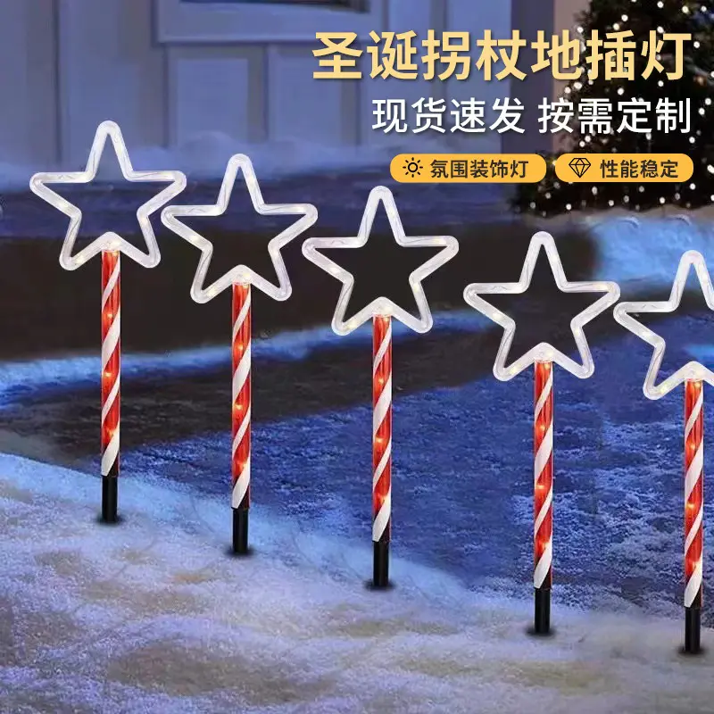 Christmas Snowman LED Ground Stake Light for Garden