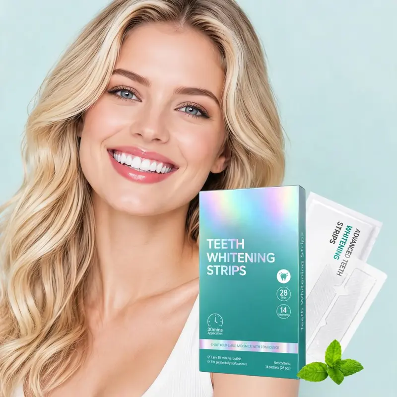 Teeth whitening strips, thin, breathable, daily oral care