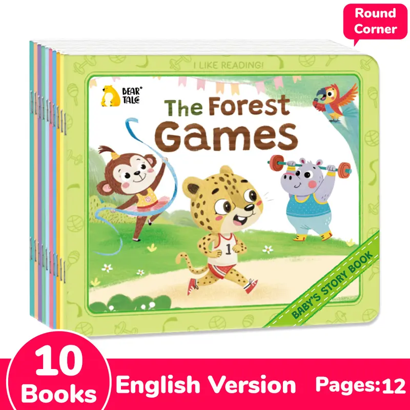 Children's Early Learning Small Picture Book Set, 10 Books