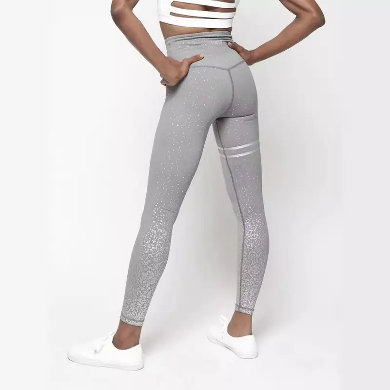 Women's Sequin Printed Slim-Fit Yoga Leggings