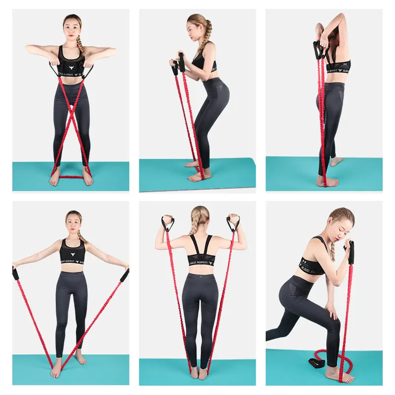 Kol, bacak ve kalça için direnç bandı, tek kollu fitness ekipmanı
