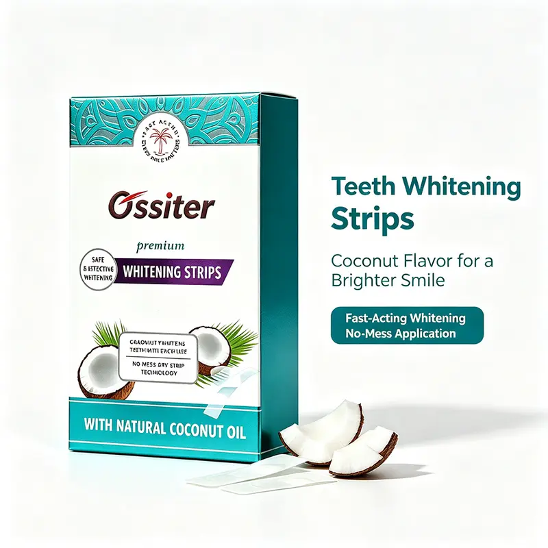 Coconut Flavor WHITE STRIPS Teeth Whitening Strips, Removes Yellowing