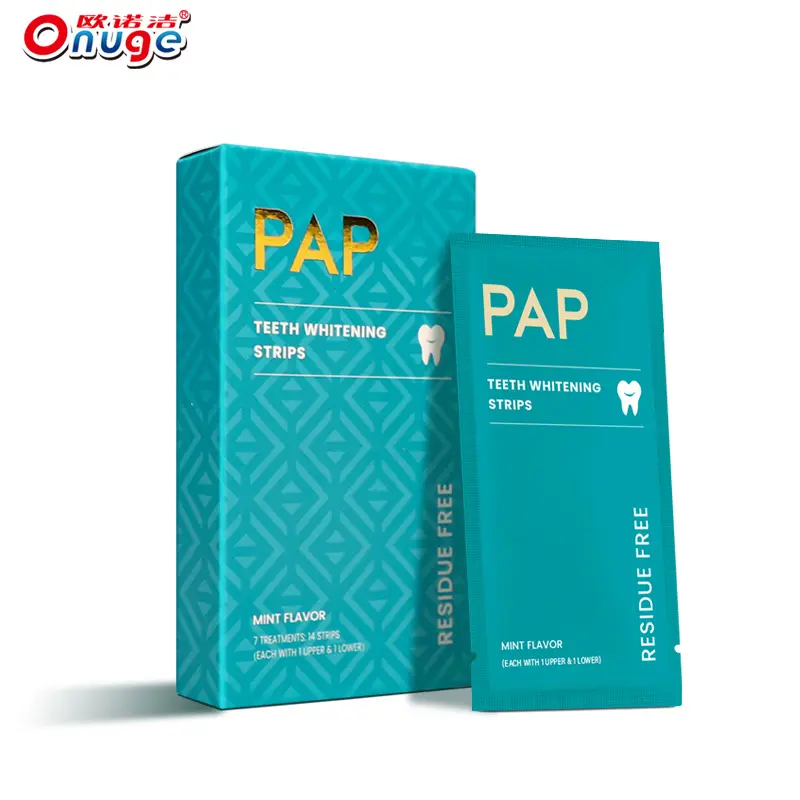 Ouniojie 3rd Generation PAP Dry Teeth Whitening Strips, Gel-Free