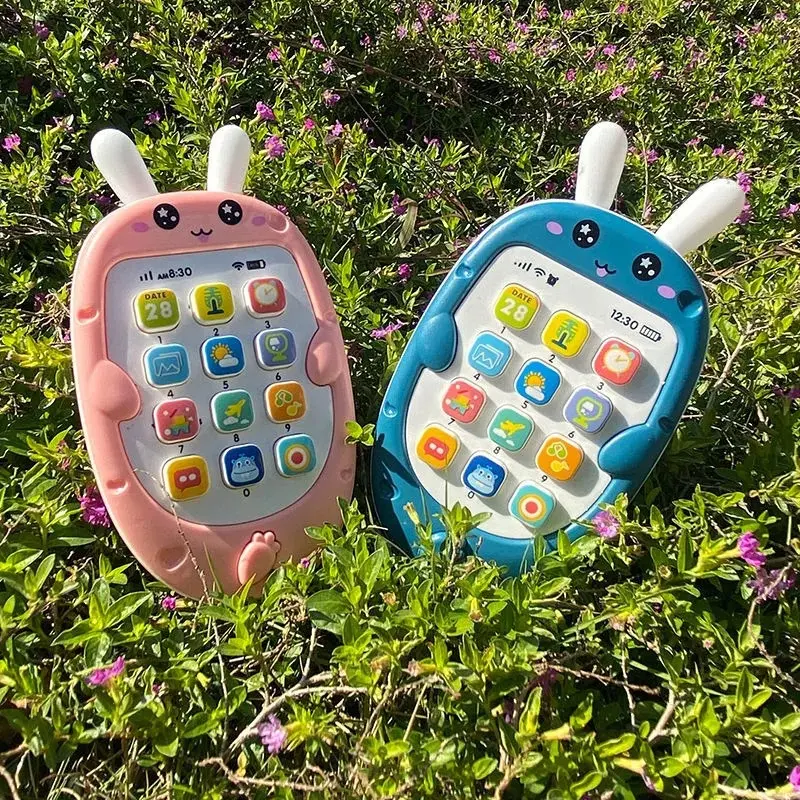 Kids Toy Phone with Buttons, Sound and Light, Educational Early Learning Toy