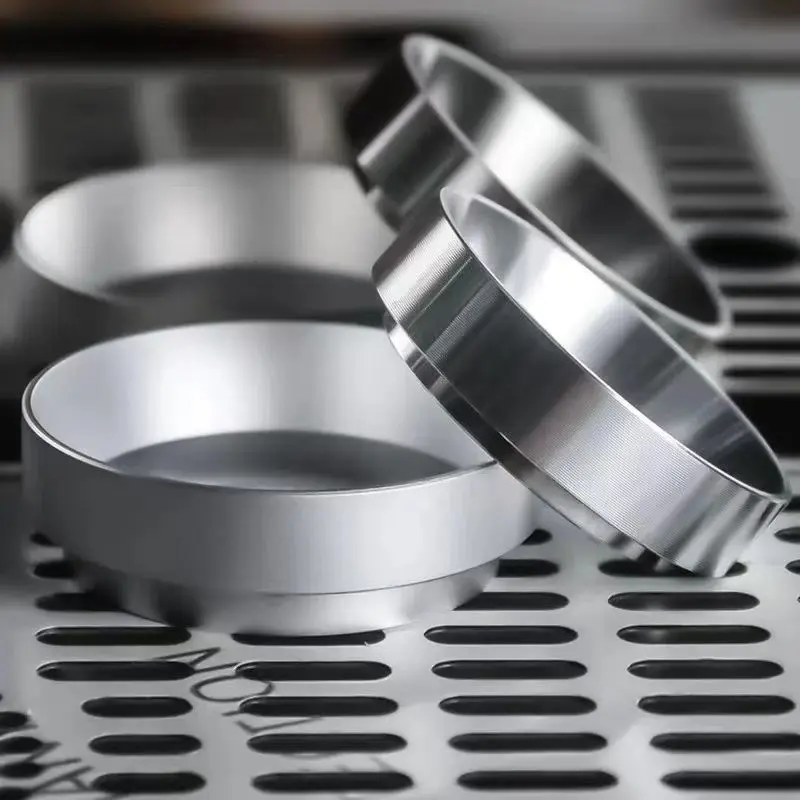Aluminum Alloy Magnetic Coffee Powder Ring for Italian Coffee Machines, 51-58mm